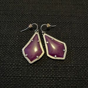 Kendra Scott Alex drop earrings - purple